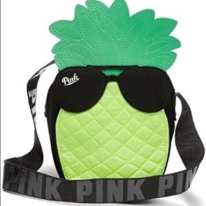 VICTORIA’S SECRET PINK: Insulated Cooler Tote Bag, Pineapple w/Sunglasses